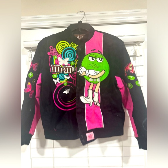M&M'S | Jackets & Coats | Mms Black And Pink Jacket | Poshmark
